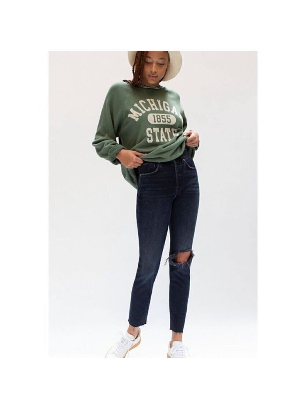 𝅺FREE People BNWT "Stella" Jean Hi-Rise Button Fly